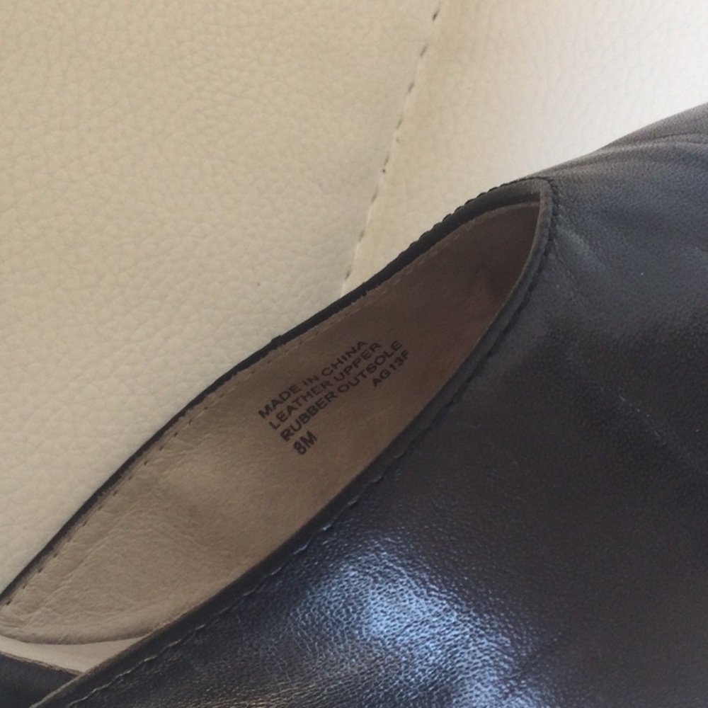 EUC Michael Michael Kors 8M Black Leather Shoes Heels - Picture 5 of 16